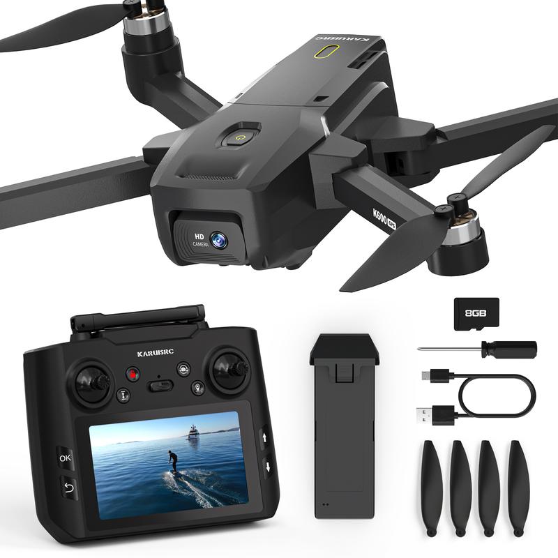 K600GPS 5G with Screen Remote Controller,Brushless Motor,Automatic Target Following Function,Wi-Fi,Folding Drone Electronic Gadgets
