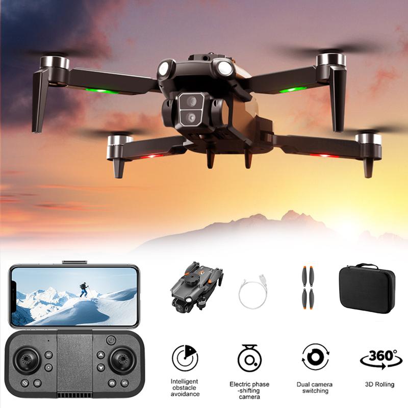 S119 Drone with Dual Camera, Brushless Motor for Adults, FPV RC Quadcopter with 360 Flip, Obstacle Avoidance, Optical Flow Positioning, Trajectory Flight, Carrying Bag, Indoor Outdoor Affordable UAV, Ideal Gifts for Beginner, Christmas Birthday Gifts