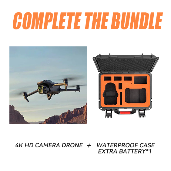 4K HD Camera Drone – Foldable, Easy to Fly, Long Battery Life