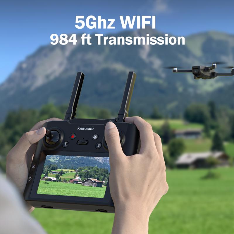 K600GPS 5G with Screen Remote Controller,Brushless Motor,Automatic Target Following Function,Wi-Fi,Folding Drone Electronic Gadgets