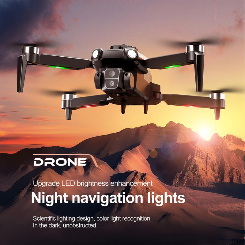 S119 Drone with Dual Camera, Brushless Motor for Adults, FPV RC Quadcopter with 360 Flip, Obstacle Avoidance, Optical Flow Positioning, Trajectory Flight, Carrying Bag, Indoor Outdoor Affordable UAV, Ideal Gifts for Beginner, Christmas Birthday Gifts