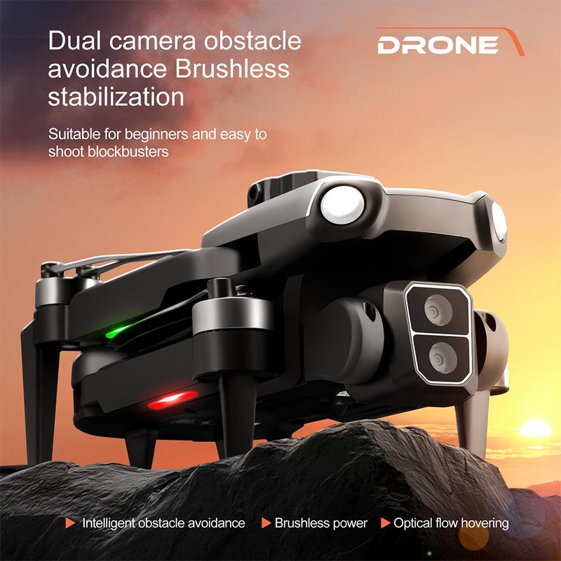 S119 Drone with Dual Camera, Brushless Motor for Adults, FPV RC Quadcopter with 360 Flip, Obstacle Avoidance, Optical Flow Positioning, Trajectory Flight, Carrying Bag, Indoor Outdoor Affordable UAV, Ideal Gifts for Beginner, Christmas Birthday Gifts